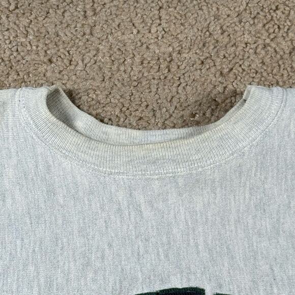 Vintage Champion Reverse Weave EIU Eastern Illinois Mens Sz Large Gray Crewneck - Picture 4 of 8